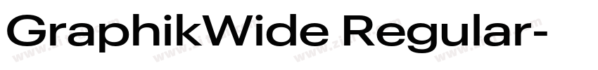 GraphikWide Regular字体转换